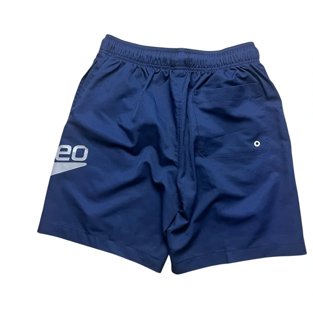 Speedo Men’s Navy Blue‎ Lined Swim Trunks Swim Shorts SZ S